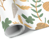 Karotten und Nüsse Geschenkpapier (Rolleneckpunkt)