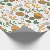 Karotten und Nüsse Geschenkpapier (Ecke)
