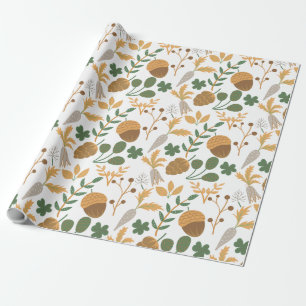 Karotten und Nüsse Geschenkpapier