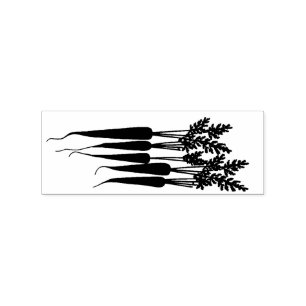 Karotten Vegetarier Vegan Gummistempel