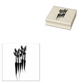 Karotten Vegetarier Vegan Gummistempel (Stempel)