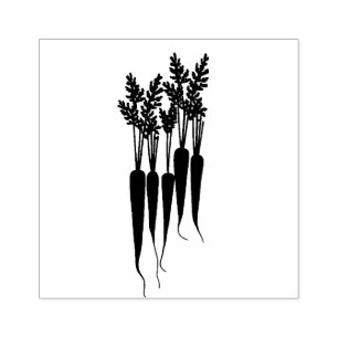 Karotten Vegetarier Vegan Gummistempel