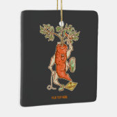 Karottenbekämpfung Feines Gemüse Keramikornament (Rechts)