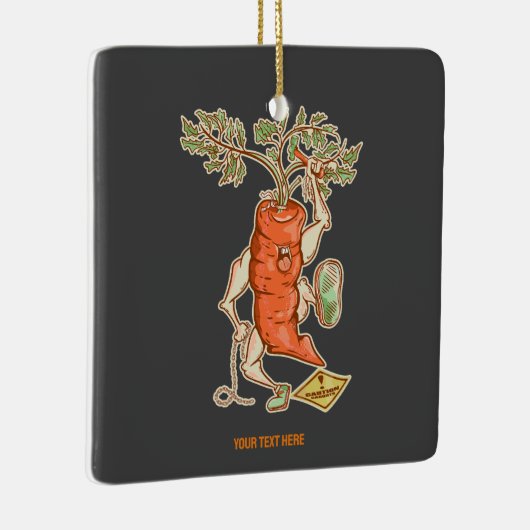 Karottenbekämpfung Feines Gemüse Keramikornament (Rechts)