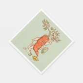 Karottenbekämpfung Feines Gemüse Serviette (Ecke)