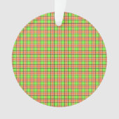 Karottenfarben Kariertes Muster Ornament (Vorderseite)
