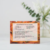 Karottenkekse Rezept Postkarte (Stehend Vorderseite)