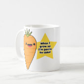 Karottenkuchen Kaffeetasse (Vorderseite Links)