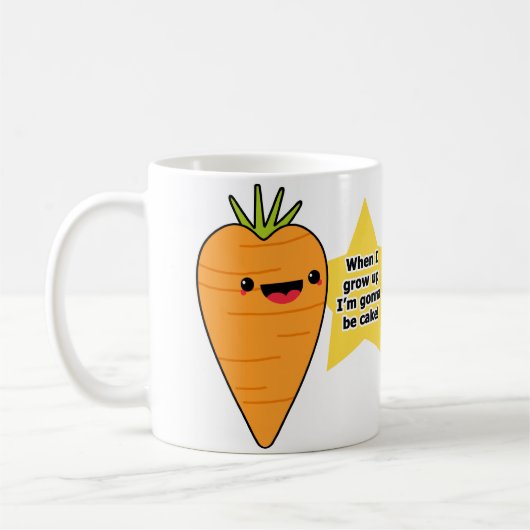 Karottenkuchen Kaffeetasse (Links)