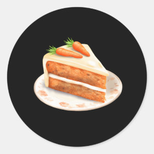 Karottenkuchen Runder Aufkleber