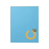 Karottenkuchen-Scheibehäschenzähne, die Nachtisch Notizblock (Rotiert)