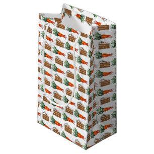 Karottenkuchen Slice Frische Orangenkarotten Hunde Kleine Geschenktüte
