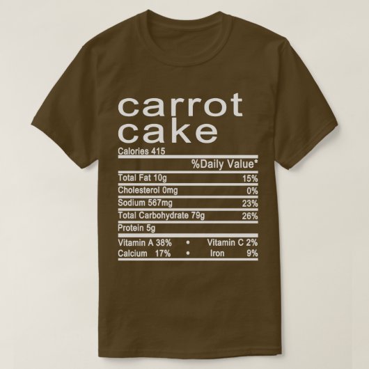 Karottenkuchen T-Shirt (Design vorne)