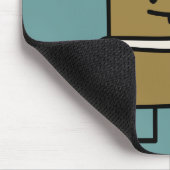 Karottenkuchenscheibe-Häschenzähne, die Nachtisch Mousepad (Ecke)