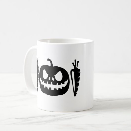 Karottenkürbis Kaffeetasse (Vorderseite Links)