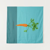 Karottenlevitation Wandteppich (Vorderseite (Horizontal))