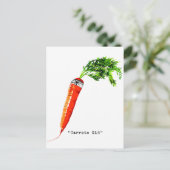 Karottenlicht Postkarte (Stehend Vorderseite)