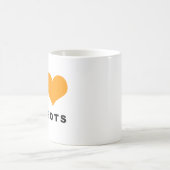 Karottenliebhaber, ich Liebe Karotten Kaffeetasse (Mittel)