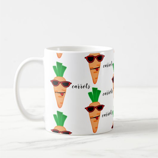 Karottenliebhaber Kaffeetasse (Links)