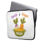 Karottenmaische Laptopschutzhülle (Vorderseite Links)