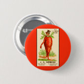 Karottenmann Viktorianische Visitenkarte Button (Vorne & Hinten)