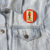 Karottenmann Viktorianische Visitenkarte Button (Beispiel)