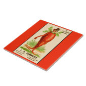 Karottenmann Viktorianische Visitenkarte Fliese (Seite)