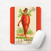 Karottenmann Viktorianische Visitenkarte Mousepad (Mit Mouse)