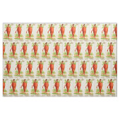 Karottenmann Viktorianische Visitenkarte Stoff (Fat Quarter (45,7 x 55,9 cm))