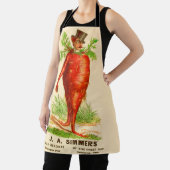 Karottenmann Viktorianischer Visitenkartendruck Schürze (InSitu)