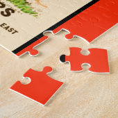 Karottenmannviktorianische Geschäftskarte Puzzle (Seite)