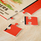 Karottenmannviktorianische Geschäftskarte Puzzle (Seite)