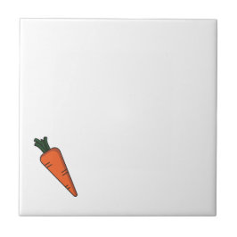 Karottenmuster aus niedlichem Gemüse Fliese