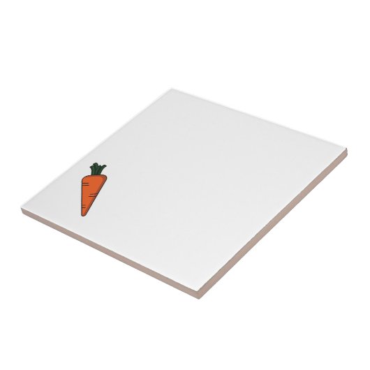 Karottenmuster aus niedlichem Gemüse Fliese (Seite)