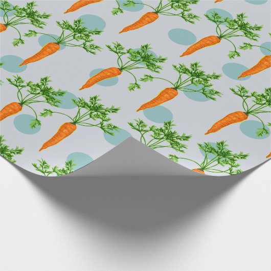 Karottenmuster Geschenkpapier (Ecke)