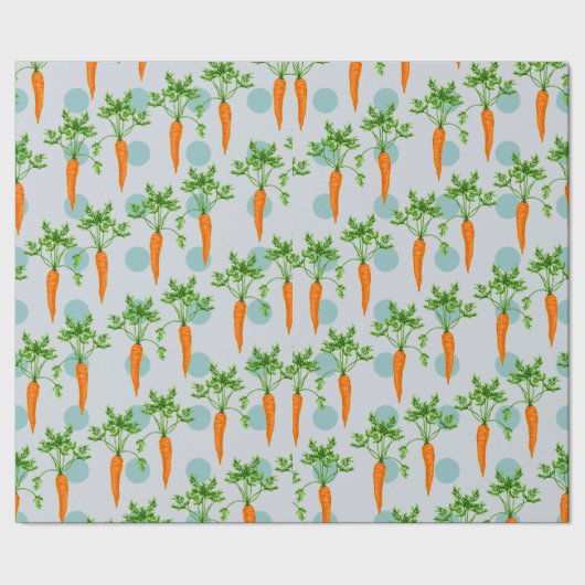 Karottenmuster Geschenkpapier (Saum)