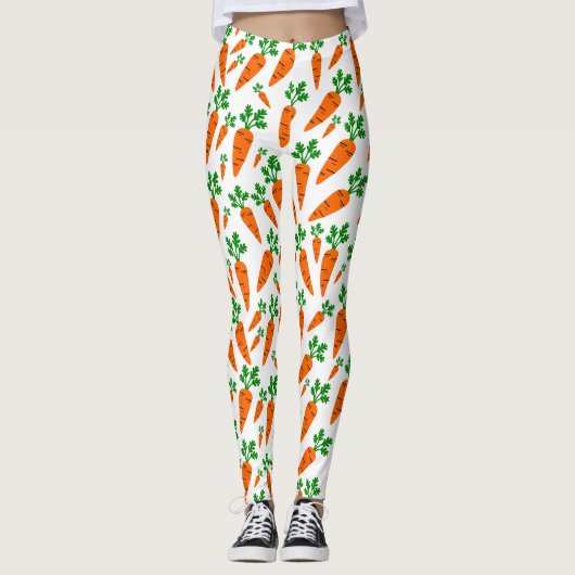 Karottenmuster Leggings (Vorderseite)