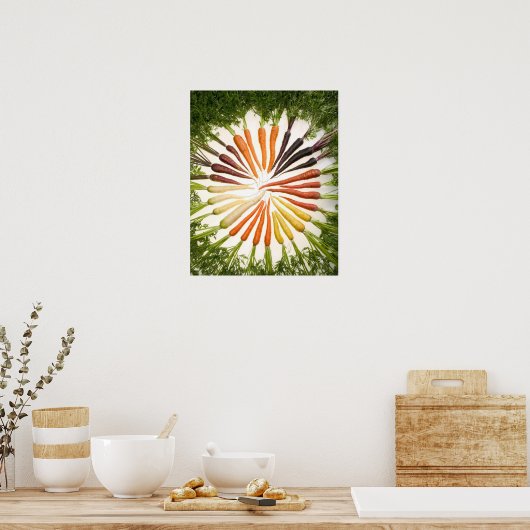 Karottenplakat Poster (Küche)