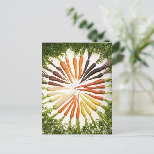 Karottenrad Postkarte (Stehend Vorderseite)