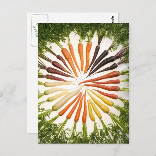 Karottenrad Postkarte (Vorne/Hinten)