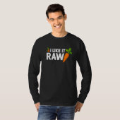 Karottenrohfutter Veganer Vegetarier T-Shirt (Vorne ganz)