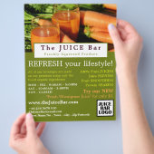 Karottensaft, Saftbar-Werbeflyer Flyer (Hand)