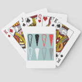 Karottensymbole Orange Schwarz-weiße Spielkarten (Rückseite)