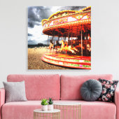 Karousel am Brighton Beach Leinwanddruck (Insitu (Wohnzimmer))
