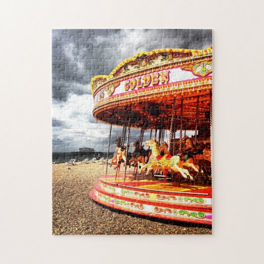 Karousel am Brighton Beach Puzzle (Vertikal)