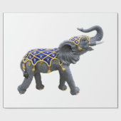 Karousel Animal Elephant Foto Stationery Geschenkpapier (Flach)