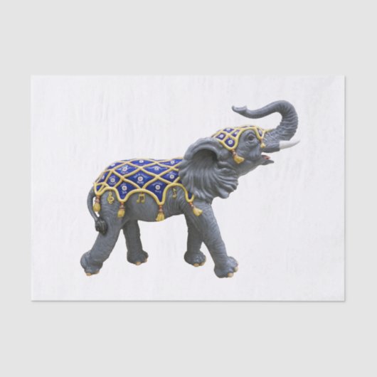 Karousel Animal Elephant Foto Stationery Seidenpapier (Vorderseite)