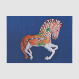 Karousel Animal Quagga Zebra Foto Tissue Paper Seidenpapier