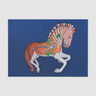 Karousel Animal Quagga Zebra Foto Tissue Paper Seidenpapier