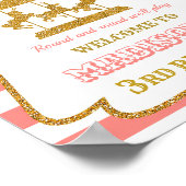 Karousel Begrüßungsschild Party Giro Zirkus Poster (Ecke)